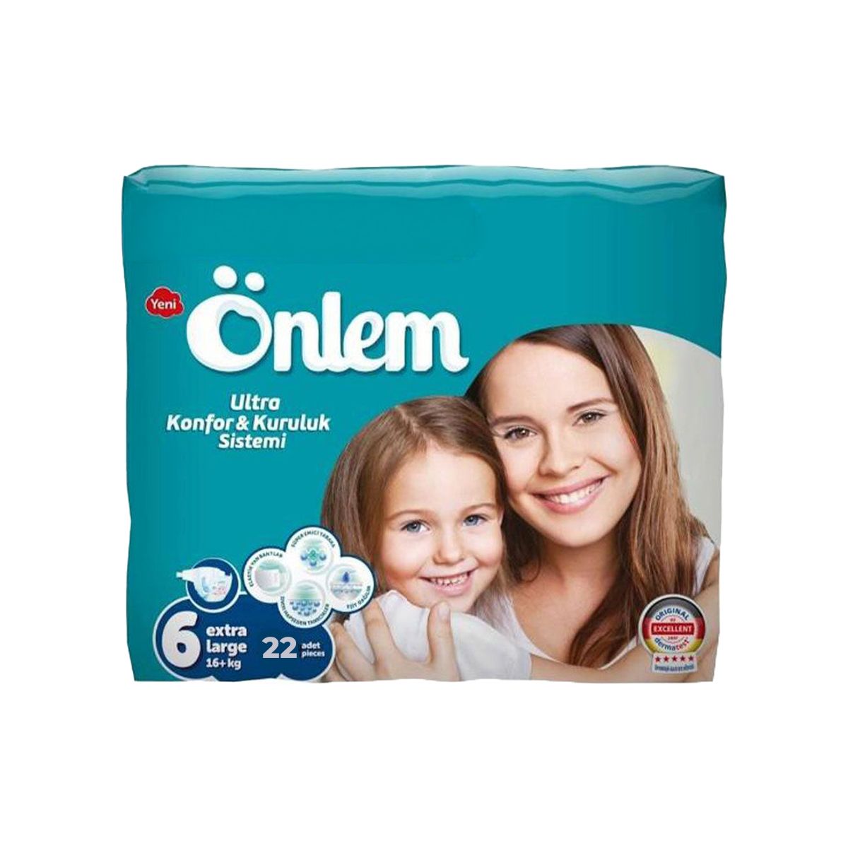 საფენი ბავშვის 16+კგ 22 ცალი ონლემი - Onlem