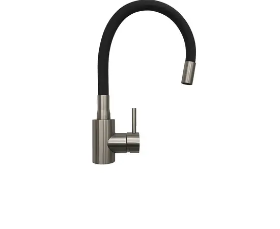 სამზარეულოს ონკანი სილიკონის მილით TONGBO pt-7188H შავი