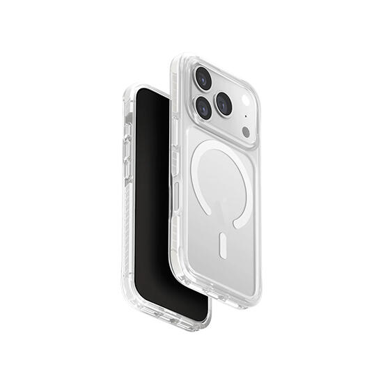 Uniq Hybrid Magclick Charging Combat Apple iPhone 17 Pro Blanc White