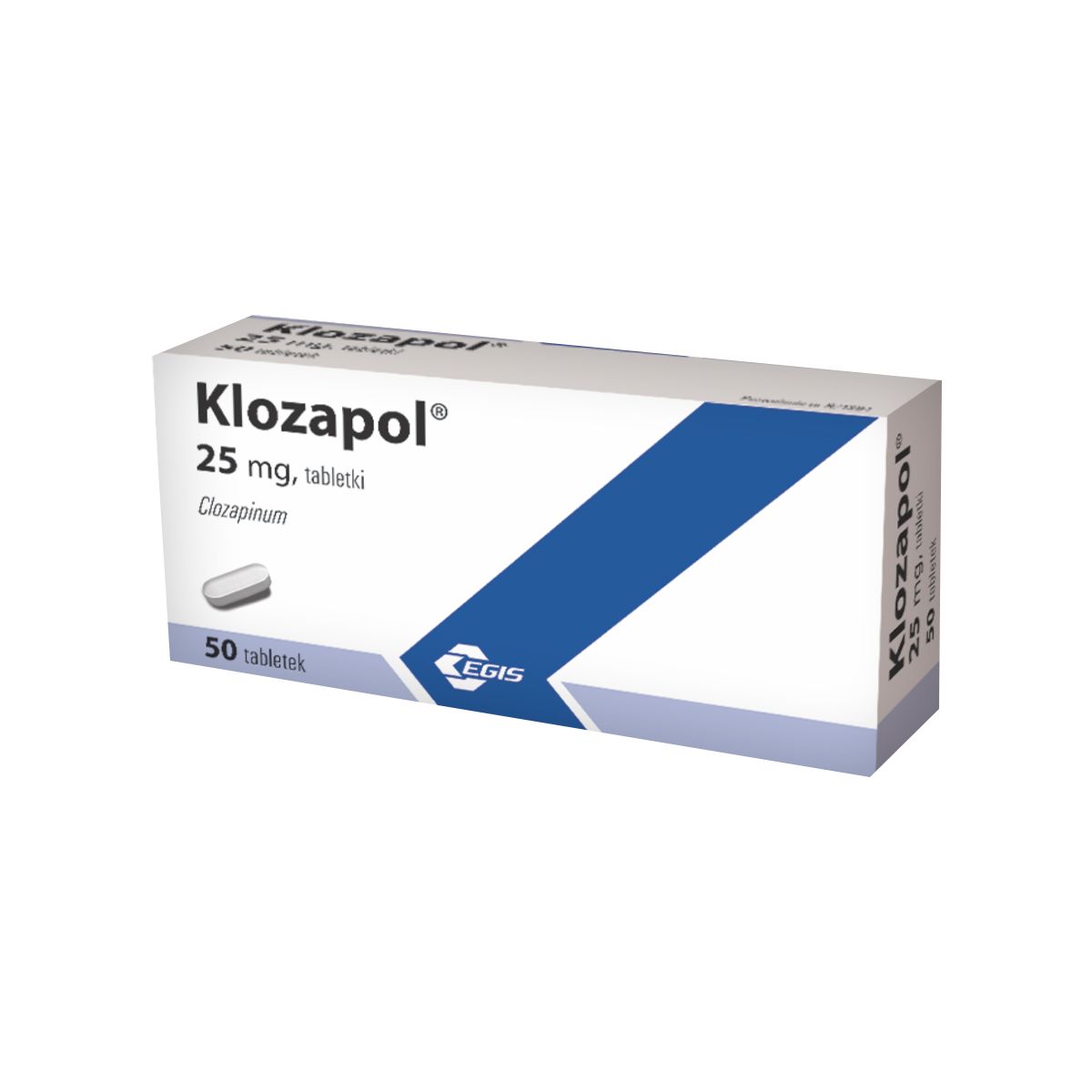 კლოზაპოლი - Klozapol 25მგ 50 ტაბლეტი