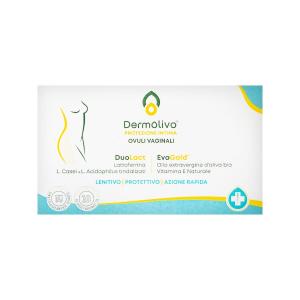 დერმოლივო - Dermolivo ვაგინალური სუპოზიტორია 10 ცალი