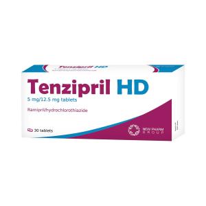 ტენზიპრილი HD - Tenzipril HD 5მგ+12.5მგ 30 ტაბლეტი