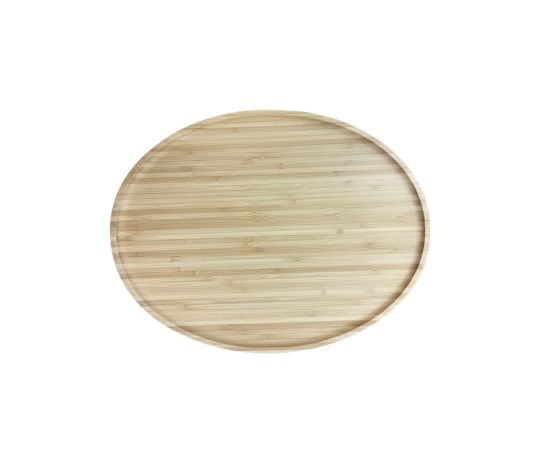 ბამბუკის ოვალური თეფში 40x30x1.6 სმ SKY