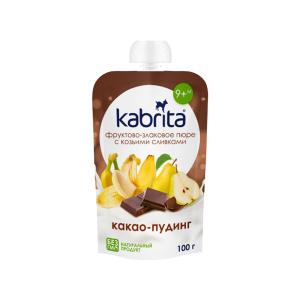 პიურე შერეული მარცვლეული და კაკაო თხის რძით 9 თვიდან 100 გ კაბრიტა - Kabrita