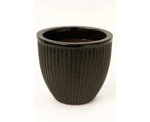 ქოთანი კერამიკული LINEA EGG X 10/14 BL