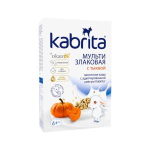 ფაფა თხის რძით 7 მარცვალი და გოგრა 6 თვიდან 180 გ კაბრიტა - Kabrita