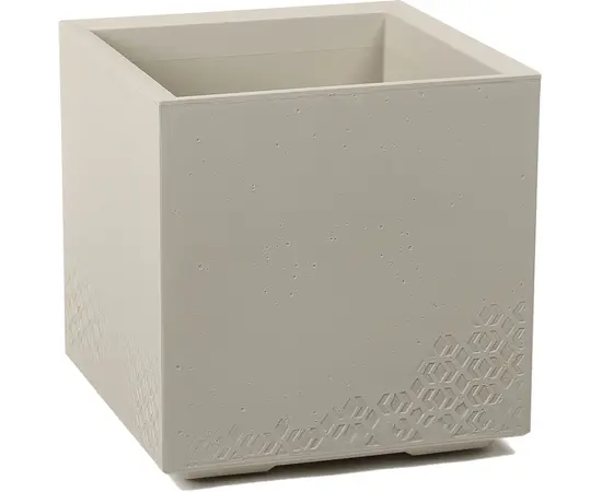 ქოთანი ყვავილის Lamela KARO 300x300x300 Recycled Concrete Plant Stand - Beige