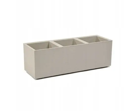 ქოთანი ყვავილის Lamela KARO 900x300x300 Recycled Concrete Plant Stand - Beige