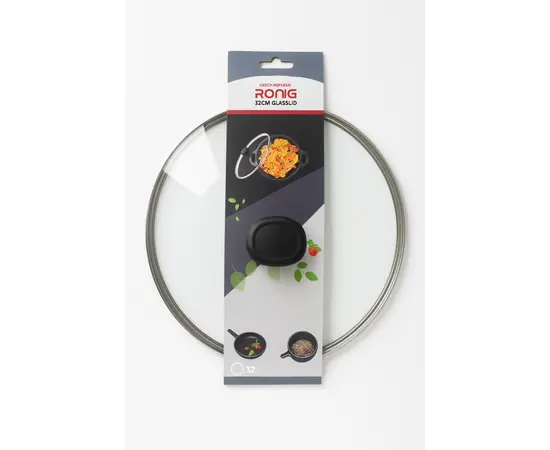 მინის თავსახური სახელურით Ronig 32 სმ