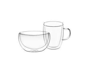 საუზმის კომპლექტი თასი და ჭიქა Ardesto AR2650BG