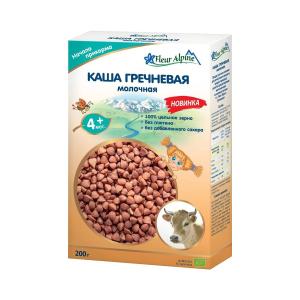 რძიანი ფაფა წიწიბურა ძროხის რძით 200 გ 5588 ფლორ ალპინ - Fleur Alpine