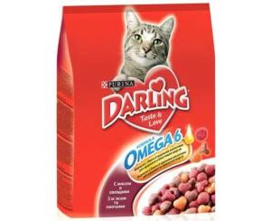 მშრალი საკვები კატის DARLING 10 კგ