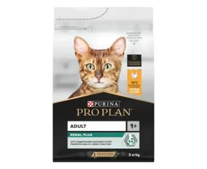 მშრალი საკვები კატის Proplan ქათმის არომატით 3კგ