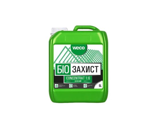 ანტისეპტიკური კონცენტრატი 1:6  Weco 10 L მწვანე