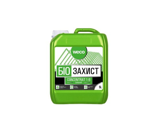 ანტისეპტიკური კონცენტრატი 1:6  Weco 5 ლ. მწვანე