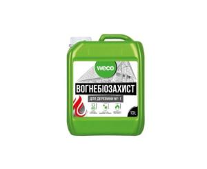 ცეცხლსაწინააღმდეგო ანტისეპტიკური ხსნარი Weco 10 ლ. უფერო