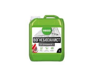 ცეცხლსაწინააღმდეგო ანტისეპტიკური ხსნარი Weco 5 ლ. უფერო