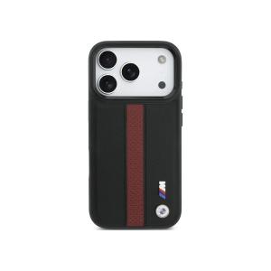 BMW HC M Magsafe PU Perforated Stripe Logo Iphone 17 Pro BMHMP17L25PCPSKR Red