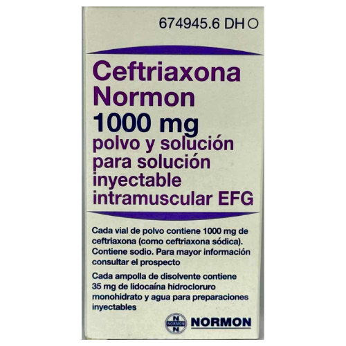 ცეფტრიაქსონი ნორმონი ი/მ