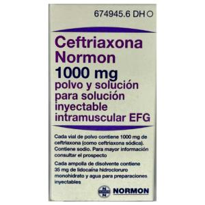 ცეფტრიაქსონი ნორმონი ი/მ