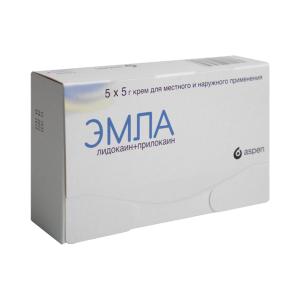 ემლა - Emla კრემი 5გ 5 ცალი