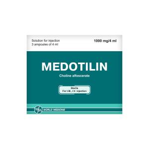 მედოტილინი - Medotilin 1000მგ/4მლ 3 ამპულა