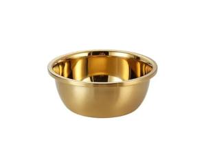 მეტალის ოქროსფერი ჯამი IR-282 38 სმ