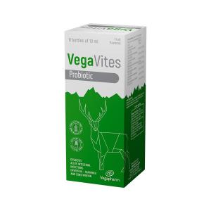სიროფი პრობიოტიკი ხილის არომატით 10მლ 8 ცალი ვეგავიტესი - VegaVites