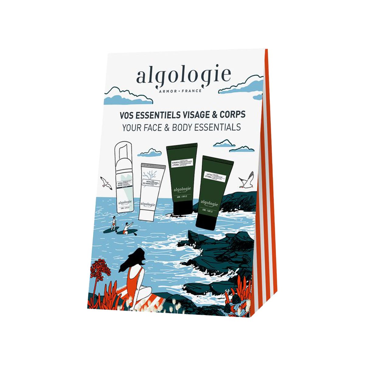 სასაჩუქრე ნაკრები სახის და ტანის Essentials 2025 0852 ალგოლოჟი - Algologie