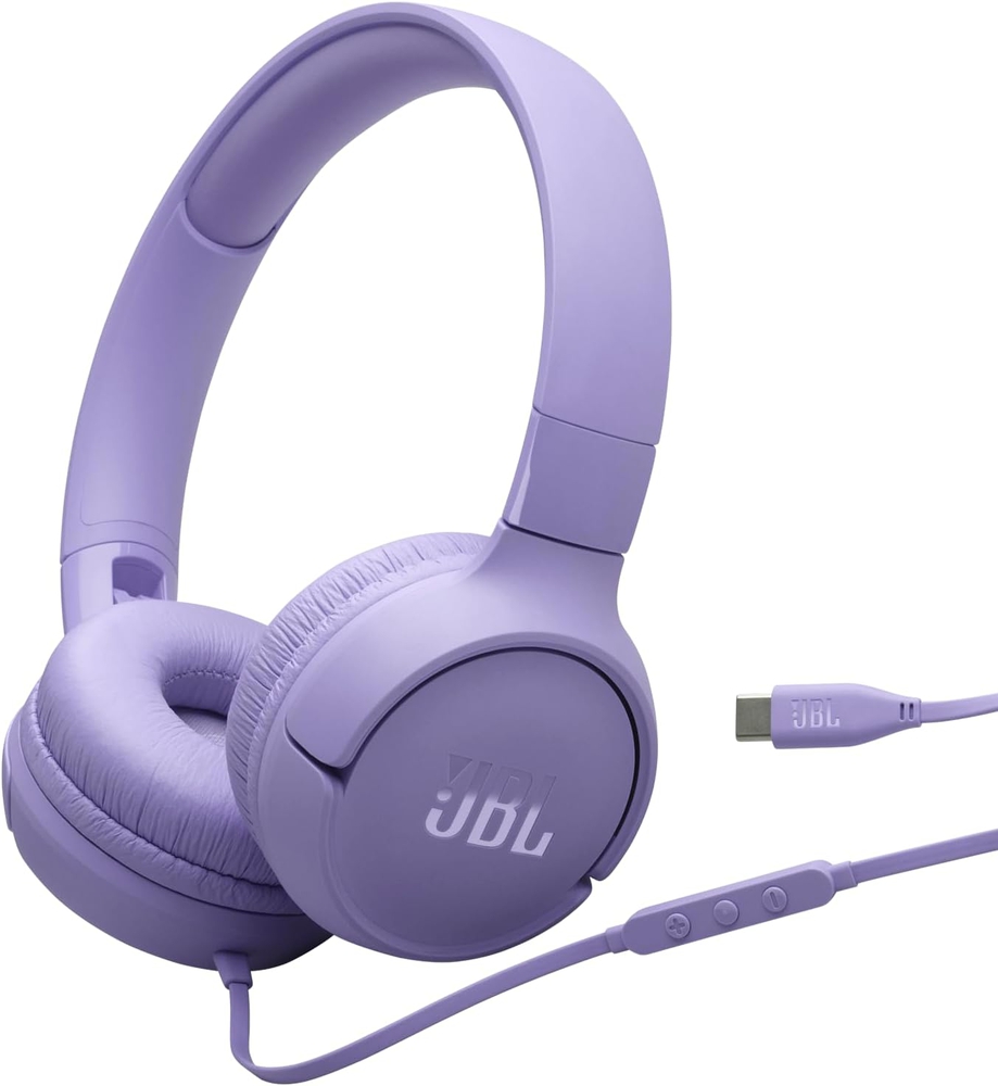 JBL Tune 520С Wired On-Ear Headphones Purple