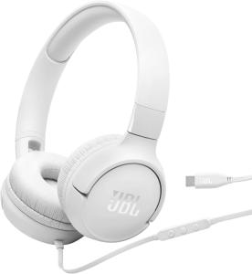 JBL Tune 520С Wired On-Ear Headphones White