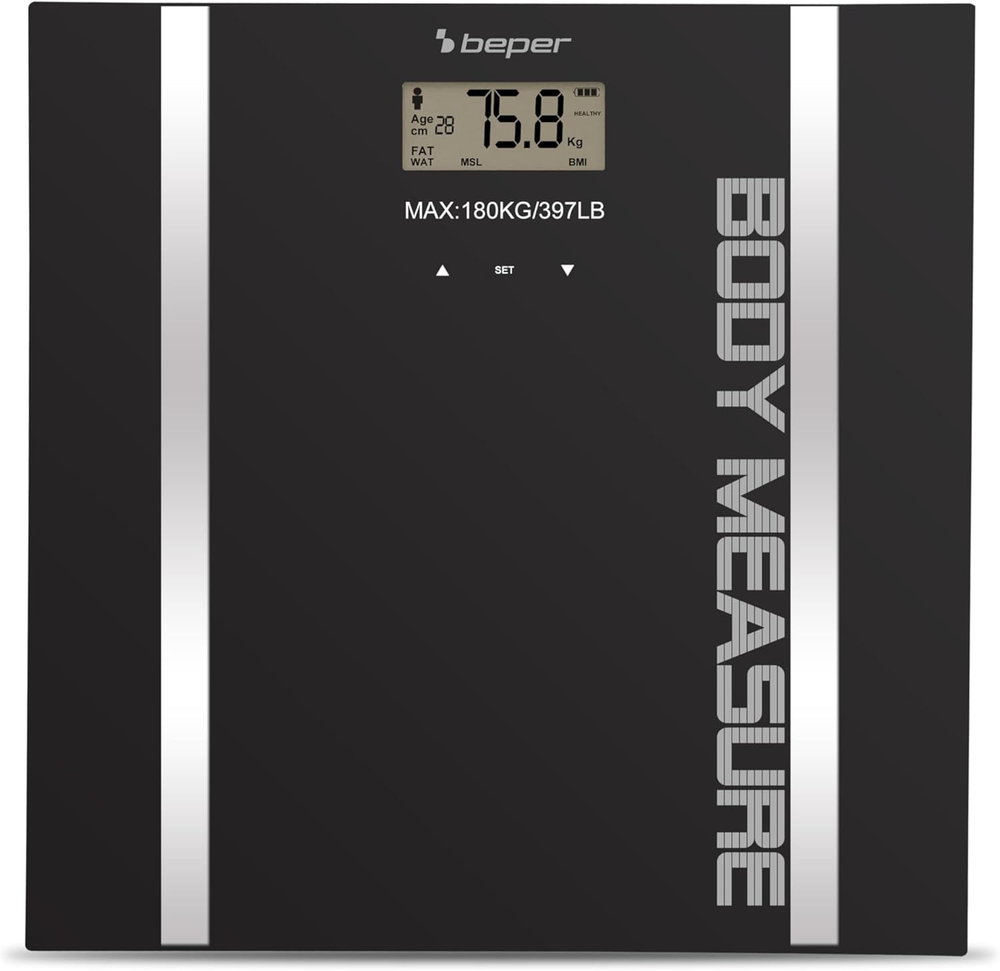 სასწორი Beper 40.808A Bathroom Scale Black