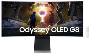 Samsung Odyssey G8 LS34DG852SIXCI 34" 175Hz OLED Monitor Silver