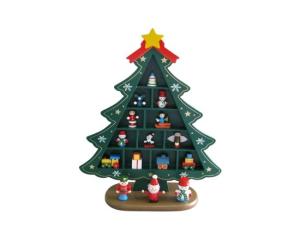 საახალწლო დეკორაცია ხის ნაძვის ხე მწვანე 30*22,5სმ