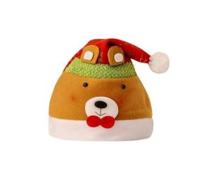 საახალწლო ქუდი დათვი M-06 36*28სმ