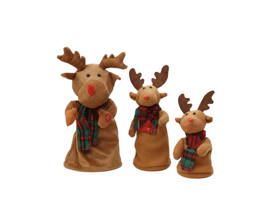 საახალწლო დეკორაცია მოძრავი ირმები CXD1272