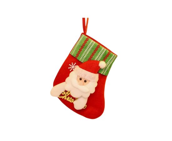 საახალწლო დეკორაცია წინდა სანტა 17*13სმ W-01