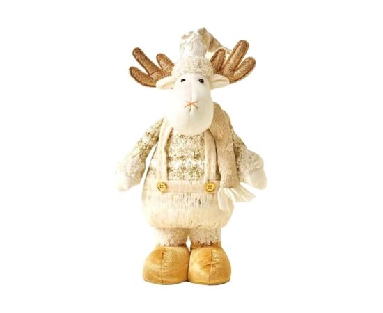 საახალწლო რბილი სათამაშო ირემი 45სმ SCD42S-S (ოქროსფერი)