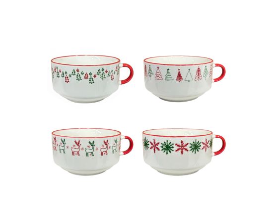 კერამიკის  საახალწლო ჭიქა C25TJ143