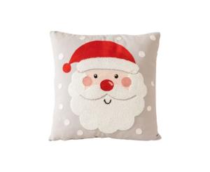 საახალწლო დეკორაცია ბალიში სანტა (თეთრი) C25TJ011-1