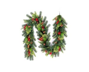 საახალწლო დეკორაცია ნაძვის ხის ტოტი კენკრით 2მ