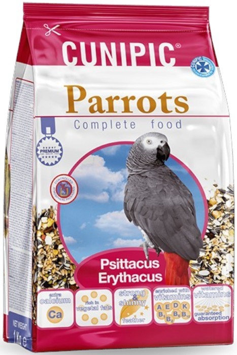 Cunipic, 1 კგ, მშრალი საკვები აფრიკული თუთიყუშებისთვის