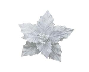 საახალწლო დეკორაცია ყვავილი (თეთრი) 27სმ LY24399