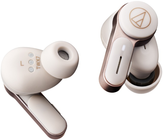 Audio-Technica ATH-TWX7 Wireless Earbuds Rich White