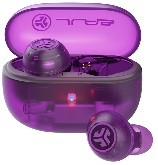 Jlab Go Pop True Wireless Earbuds Transparent Purple