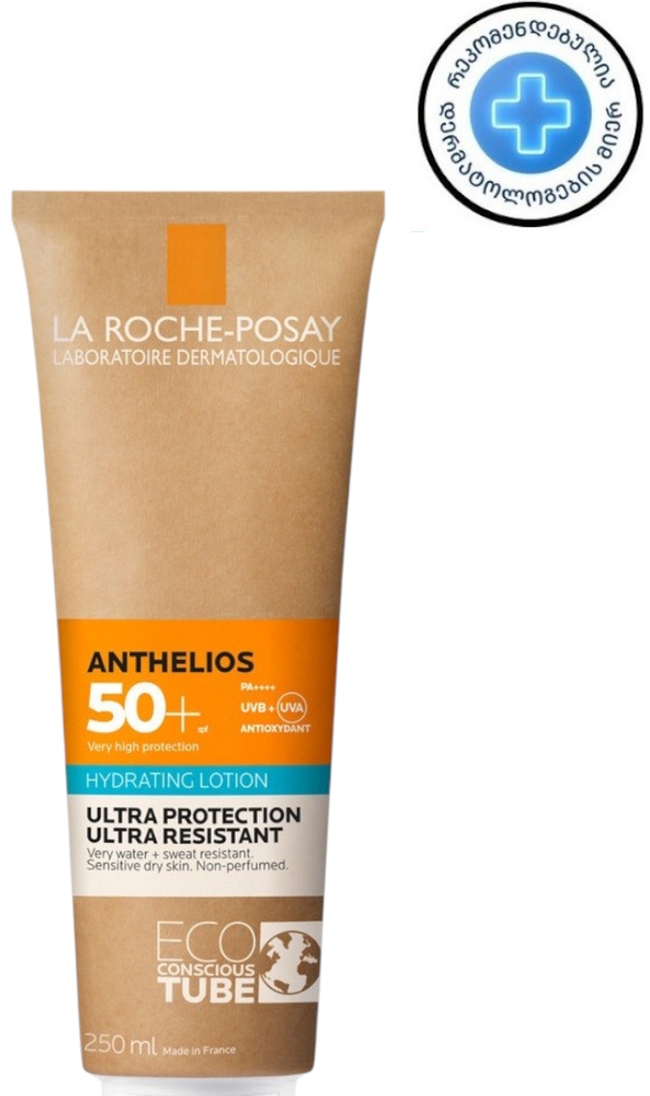 La Roche-Posay Anthelios მზისგან დამცავი დამატენიანებელი რძე SPF 50 250 მლ