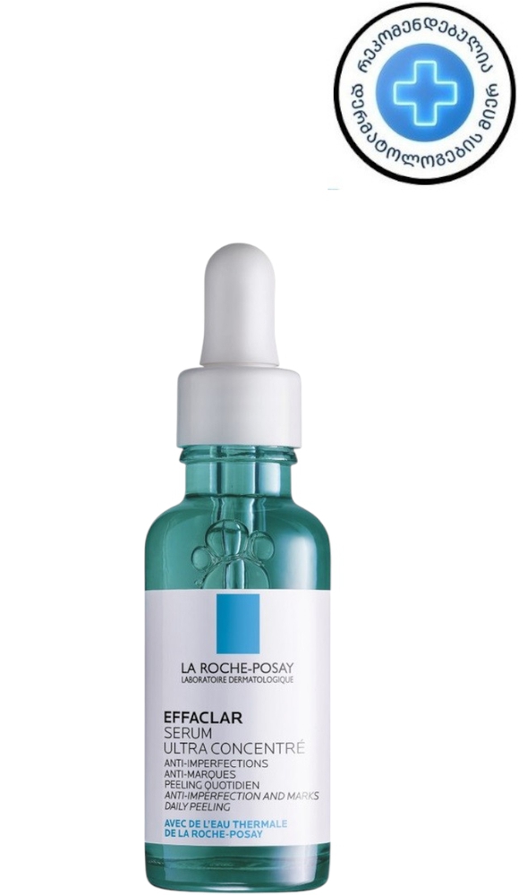 La Roche-Posay Effaclar კონცენტრირებული სახის შრატი ცხიმიანი და პრობლემური კანისთვის 30 მლ
