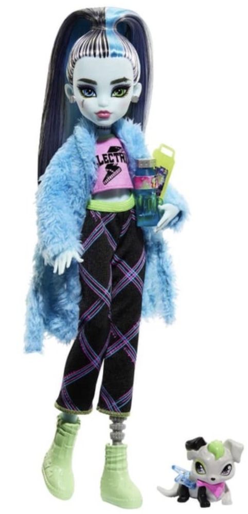 Mattel, Monster High, თოჯინა, Creepover Party Frankie Stein