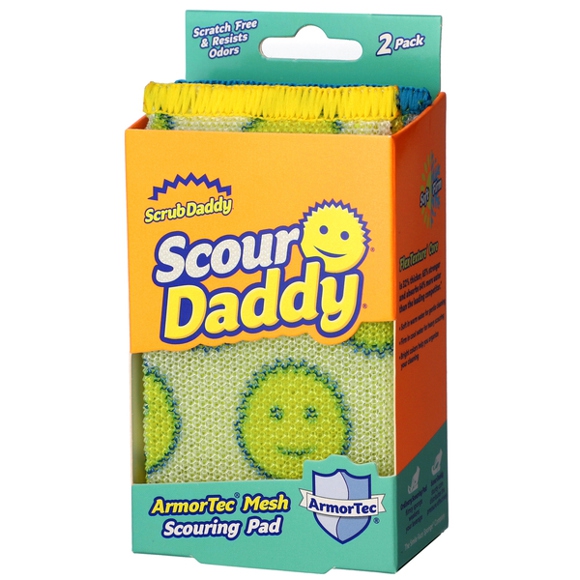 Scrub Daddy, მაღალტექნოლოგიური ფერადი სახეხი ღრუბელი, 2ც.