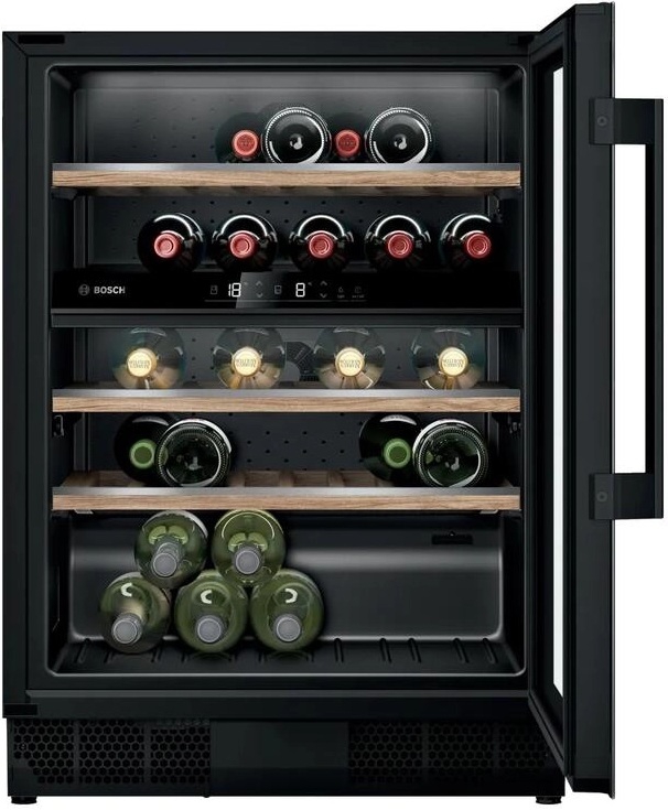 ღვინის მაცივარი Bosch KUW21AHG0 Wine Storage Fridge Black